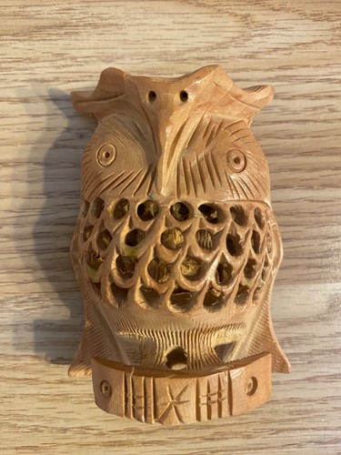 Wooden owls inch - owls/3, hand