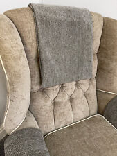 Chair Arm Back Cover Antimacassar Sofa Armchair 1 x REVERSABLE Heavy Duty TAUPE