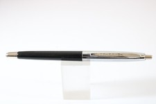 Vintage Inscribe Black & Lined Polished Chrome Clutch Mechanical Pencil
