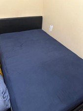 Small Double Bed with Mattress and Storage