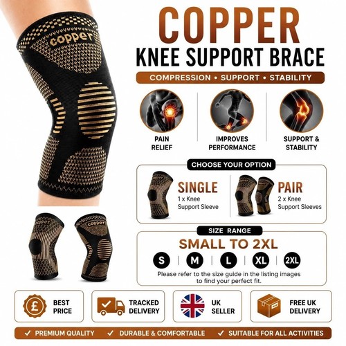 Copper knee support brace - knee,
