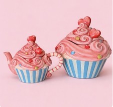   Cupcake Cookie Jar & Teapot