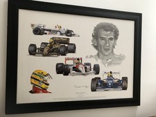 Frame Ayrton Senna Tribute By Stuart Mcintyre In Frame