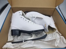 Roces Kids Ice Skates White UK 12.5 Junior EU 31 Fixed Blade Figure Skates Boxed
