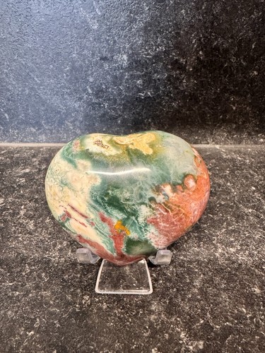 Ocean jasper heart crystal - ocean,