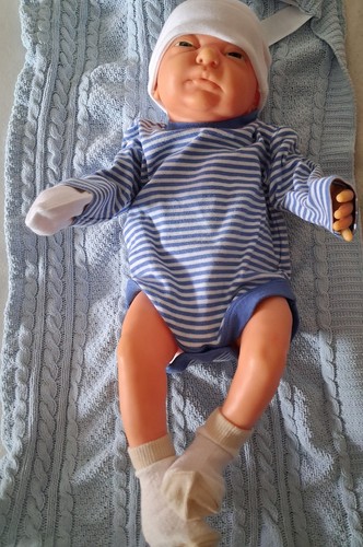 Baby boy doll with clothes - baby,