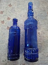 Blue cobalt bottles - 2,