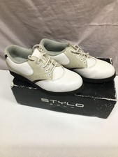 tylo Golf Shoes • Men’s UK 8 (EU 42.5) • White & Beige • Spikeless • Lightweight