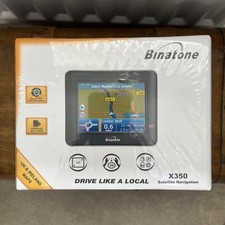 Binatone Sat Nav BNIB sealed X350 3.5" Display GPS with Car kit