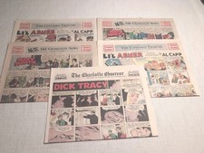 5 Vtg 1960's Newspaper Famous