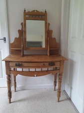 Antique stripped pine dressing