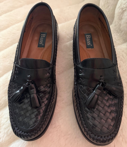 Bass size black leather - black,