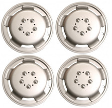 MOTORHOME DEEP DISH WHEEL TRIMS COVER SILVER FULL SET HUB CAPS 16" INCH