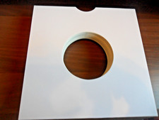 25 x 7" White Cardboard Record