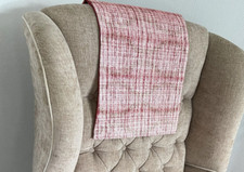 Chair Back Cover Antimacassar Sofa Armchair 1 x RED REVERSABLE LAST ONE