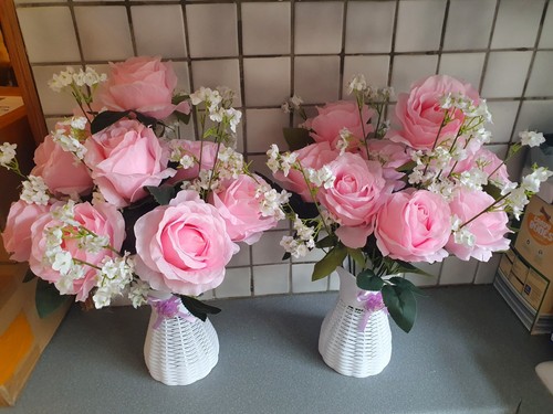 Pair artificial baby pink - pair,