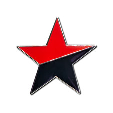 Anarchy Badge Black Red Star