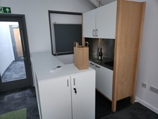 Ikea kitchen cabinets + Island