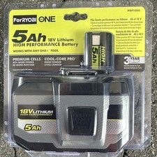 18V 5.0Ah Genuine Lithium Battery For Ryobi P108 ONE+ Plus RB18L40 RB18L50 P104