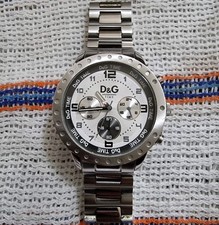 Dolce & Gabbana D&G Time Navajo Chronograph Stainless Steel Watch 5ATM
