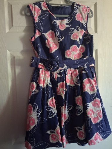 Papaya blue dress with pink - papaya,