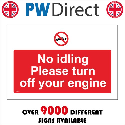 Sign idling turn off - turn,