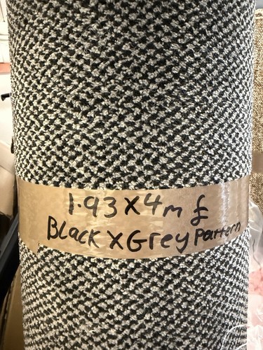 Carpet offcut black grey - black,