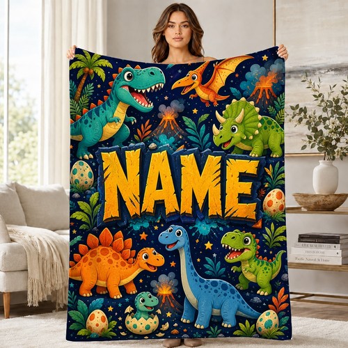 Dinosaur world coral fleece - coral,