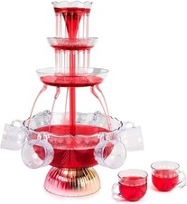 3-Tier Electric Fountain Drink Machine Cocktail Red Wine Drink Fountain AUCTION