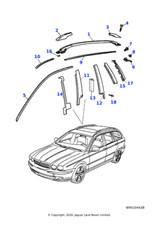 Jaguar Genuine Finisher Body Moulding Sill Trim Car Spare Fits X-Type C2S44056