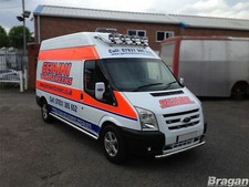 Roof Bar + Clamps + LEDs For Ford Transit MK7 2007-2014 Stainless Top Light Bar