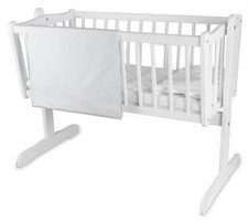 BABY BEDDING FIT CRIB SET 70x80cm DUVET COVER 2PC White