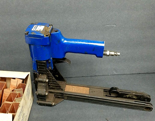 Salco air powered box stapler - box,