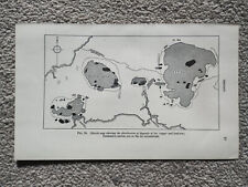 Sketch Map showing Tin Copper and Lead in Devon - Vintage Mining Print - 1956