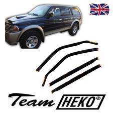 Heko Wind Deflectors For Mitsubishi Shogun Sport 1997-08 4PC Tinted