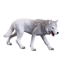 Mojo ARCTIC WOLF toys model figure kids plastic animal snow predator figurine