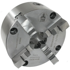 TOS 4 Jaw Self Centring Lathe Chuck 125mm C/W Inside & Outside Jaws A2-3