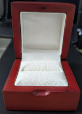 Luxury Cherry Wooden Ring Box for Engagement Ring or Wedding Ring