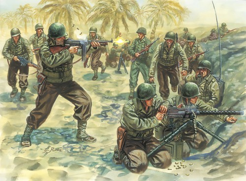 Italeri wwii american - 1:72,
