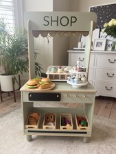 FLEXA Wooden Kids Play Shop Toy Store Café Pretend Play Montessori Role Play