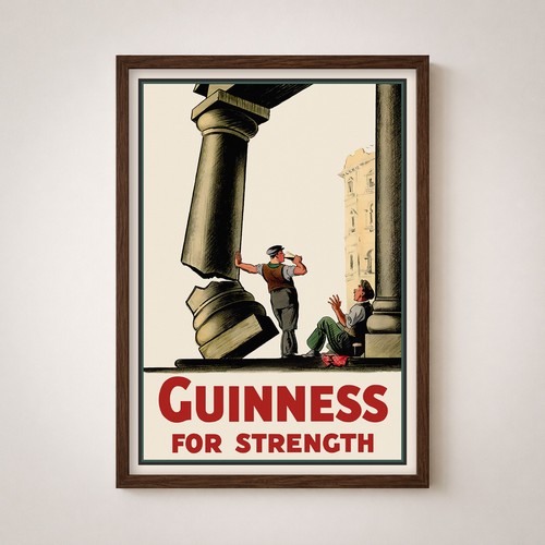 Vintage guinness poster - poster, for