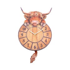 Highland Tickin' Cow Pendulum Clock Nemesis Now