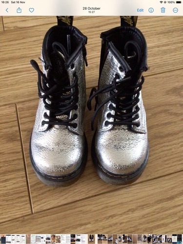 Martens silver glitter - dr,