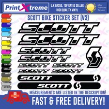 SCOTT BIKE Decal Stickers Vinyl Mountain Cycling MTB UNIVERSAL top Quality V3