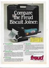 1988 Freud Biscuit Joiner Vintage Print Advertisement