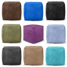 Pouffe Seat Faux Suede Foot