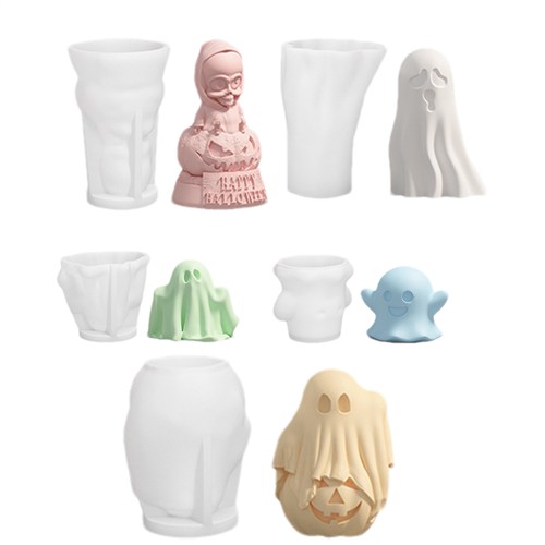 Halloween ghost candle - ghost,