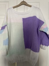 New Ladies Hand Knitted Pastel