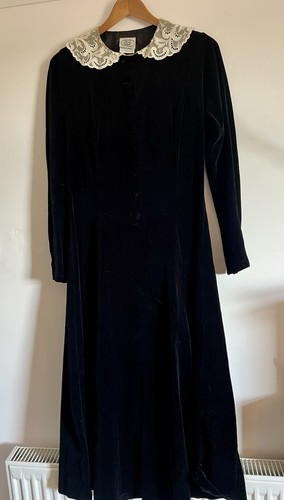 Vintage velvet and lace black - vintage,