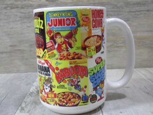 Retro cool 1980s cereal box